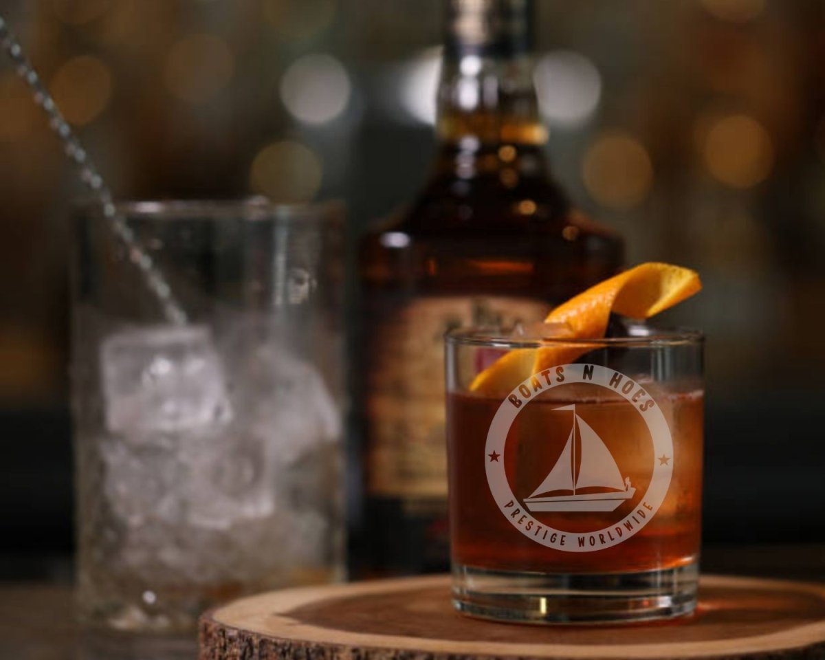 Boats N Hoes-Prestige Worldwide Whiskey Glass - Design Bakery TX