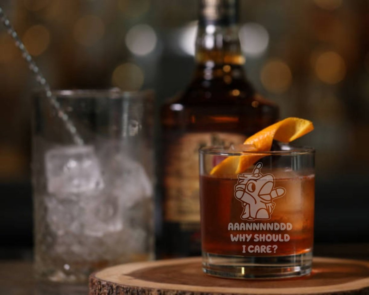 Unicorse - Bluey Whiskey Glass - Design Bakery TX