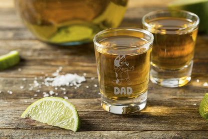Bandit Heeler - Bluey Dad Shot Glass - Design Bakery TX