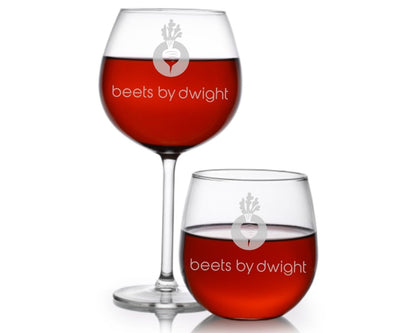beets by dwight - The Office Wine Glass - Design Bakery TX