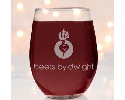 beets by dwight - The Office Wine Glass - Design Bakery TX