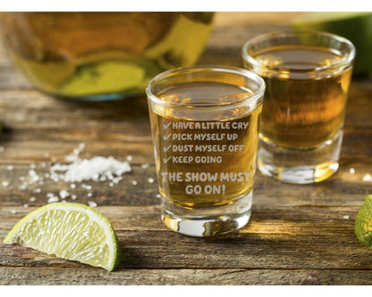Chili Heeler Life Checklist - Bluey Shot Glass - Design Bakery TX