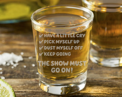 Chili Heeler Life Checklist - Bluey Shot Glass - Design Bakery TX