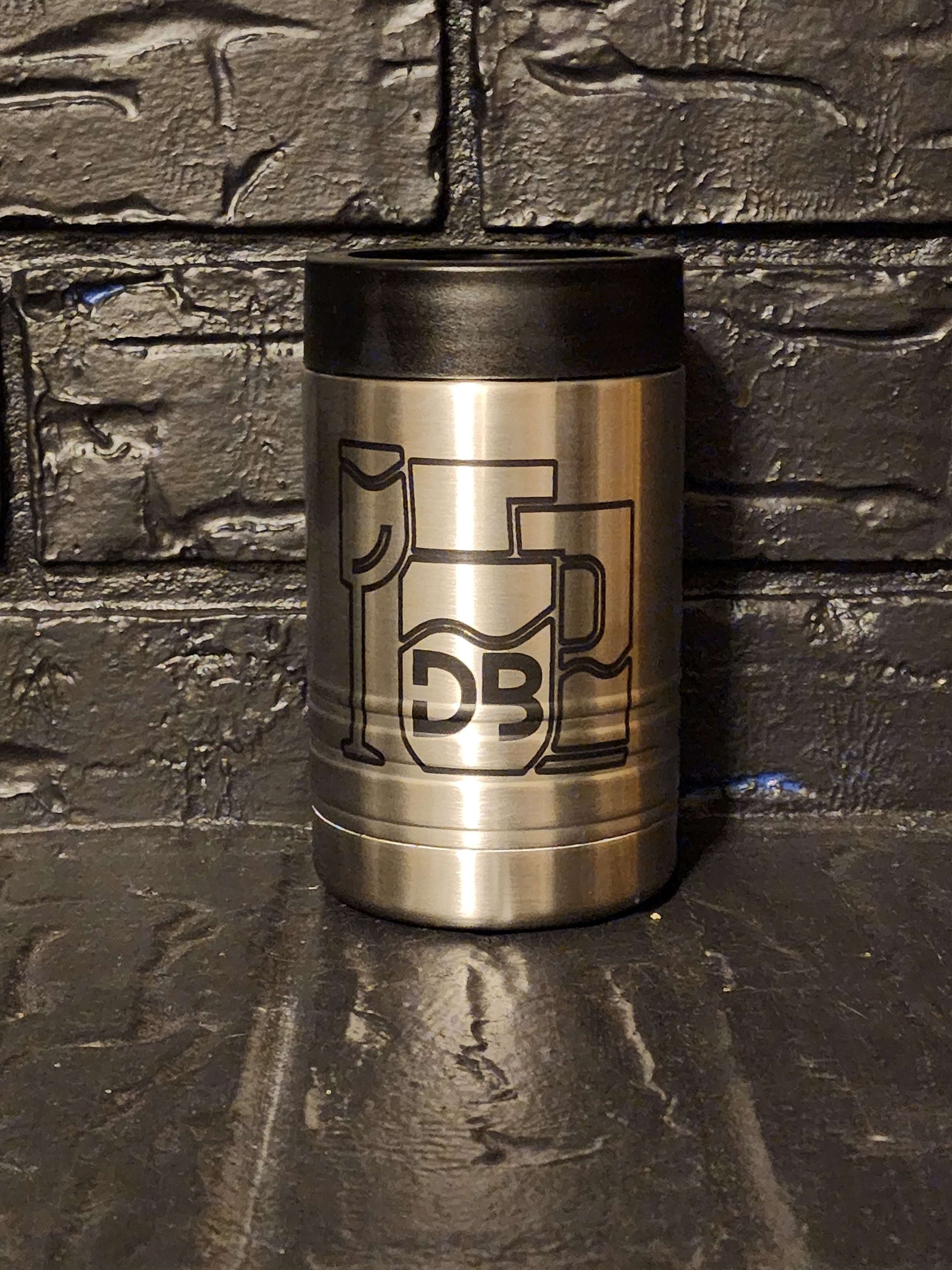 4 in 1 Personalized Stainless Steel Can Cooler, Double Wall Insulated,  Custom Bottle Holder, Engraved Cooler, Drink Can Holder. 