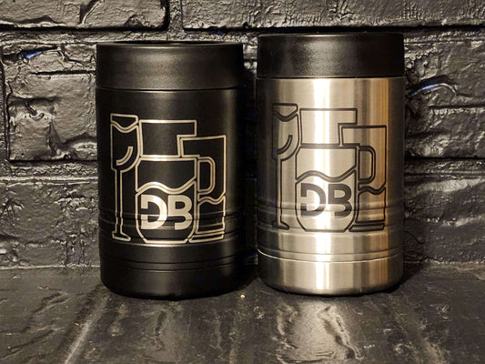 Custom Engraved 4-in-1 Double Wall Vacuum Insulated Can Cooler - Design Bakery TX
