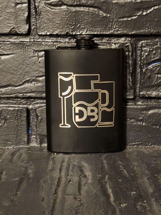 Custom Engraved Hip Flask - Design Bakery TX