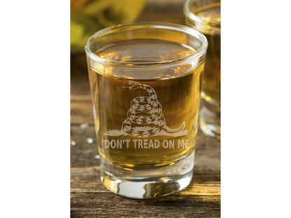 Don't Tread On Me Shot Glass - Design Bakery TX