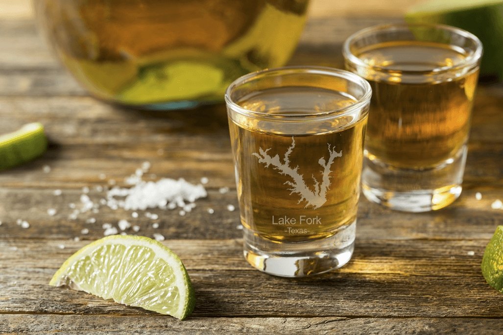 Lake Fork Texas Shot Glass - Design Bakery TX