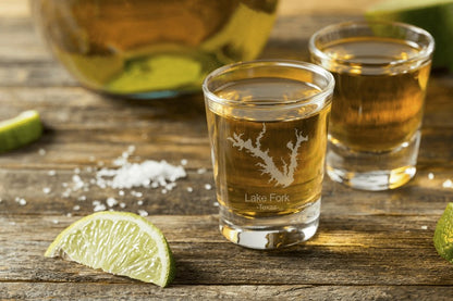 Lake Fork Texas Shot Glass - Design Bakery TX