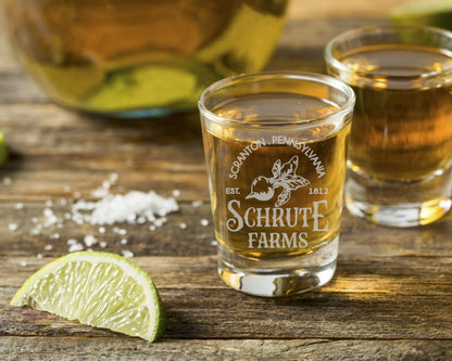 Schrute Farms - The Office Shot Glass - Design Bakery TX