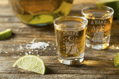 Shake & Bake Founding Fathers Shot Glass Set - Design Bakery TX