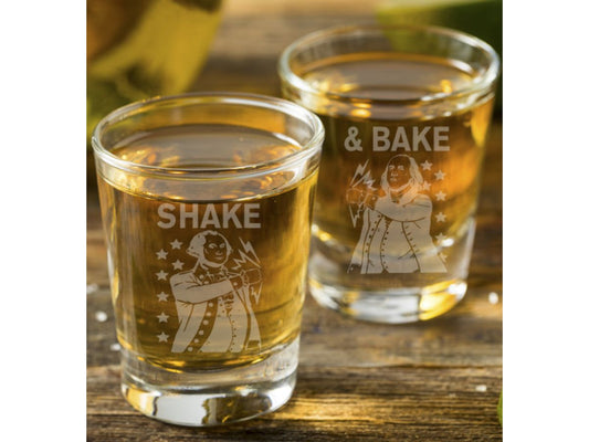 Shake & Bake Founding Fathers Shot Glass Set - Design Bakery TX