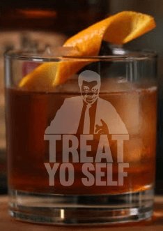 Treat Yo Self Whiskey Glass - Design Bakery TX