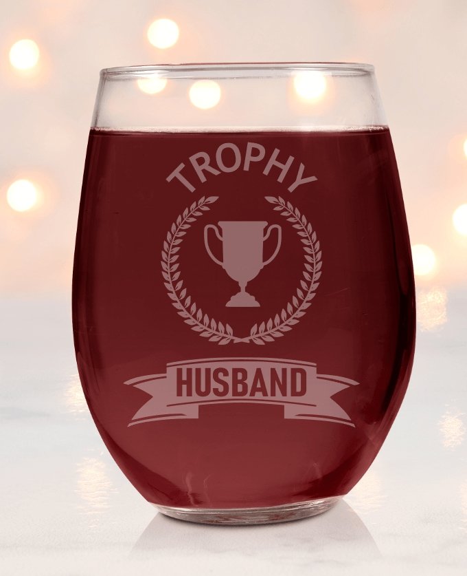 Being A Trophy Husband Is Exhausting Engraved Tumbler - Base Kreations