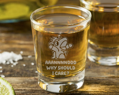 Unicorse - Bluey Shot Glass - Design Bakery TX
