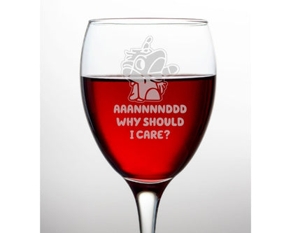 Unicorse - Bluey Wine Glass - Design Bakery TX