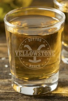 Yellowstone Dutton Ranch Shot Glass - Design Bakery TX