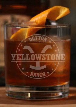 Yellowstone Dutton Ranch Whiskey Glass - Design Bakery TX